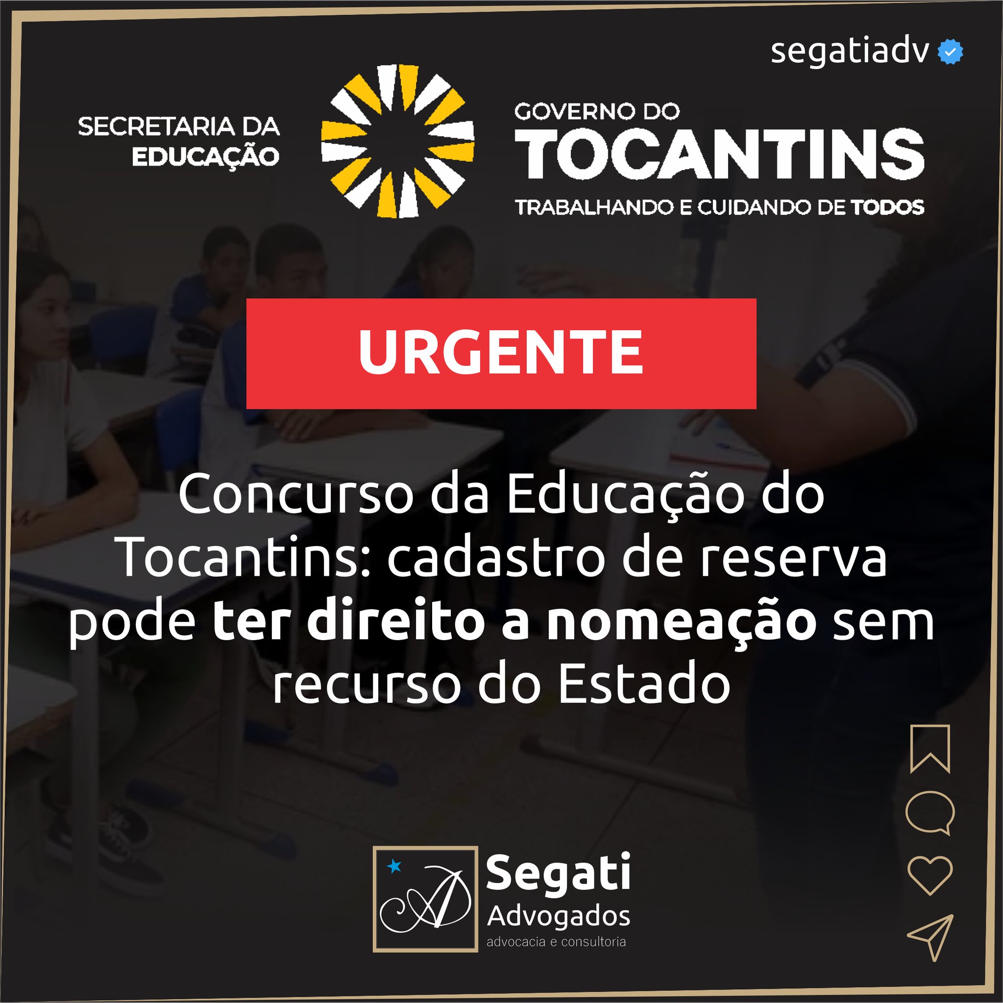 Concurso da Educação do Tocantins: cadastro de reserva pode garantir nomeação sem recurso do Estado