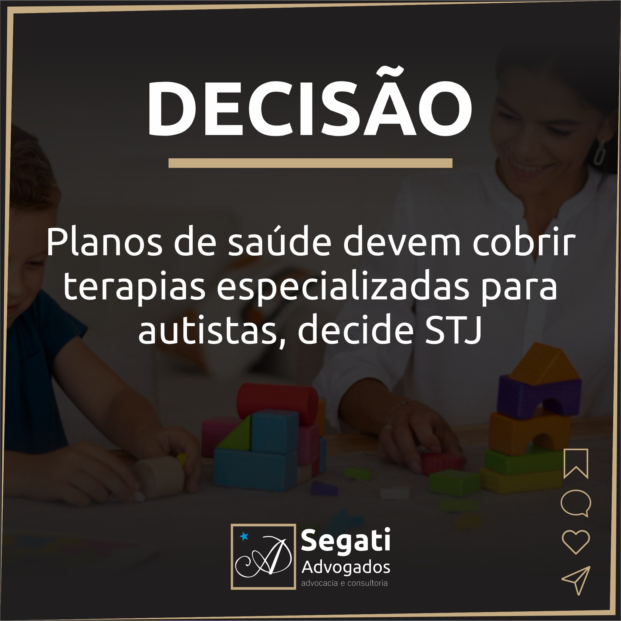 Planos de saúde devem cobrir terapias especializadas para autistas, decide STJ