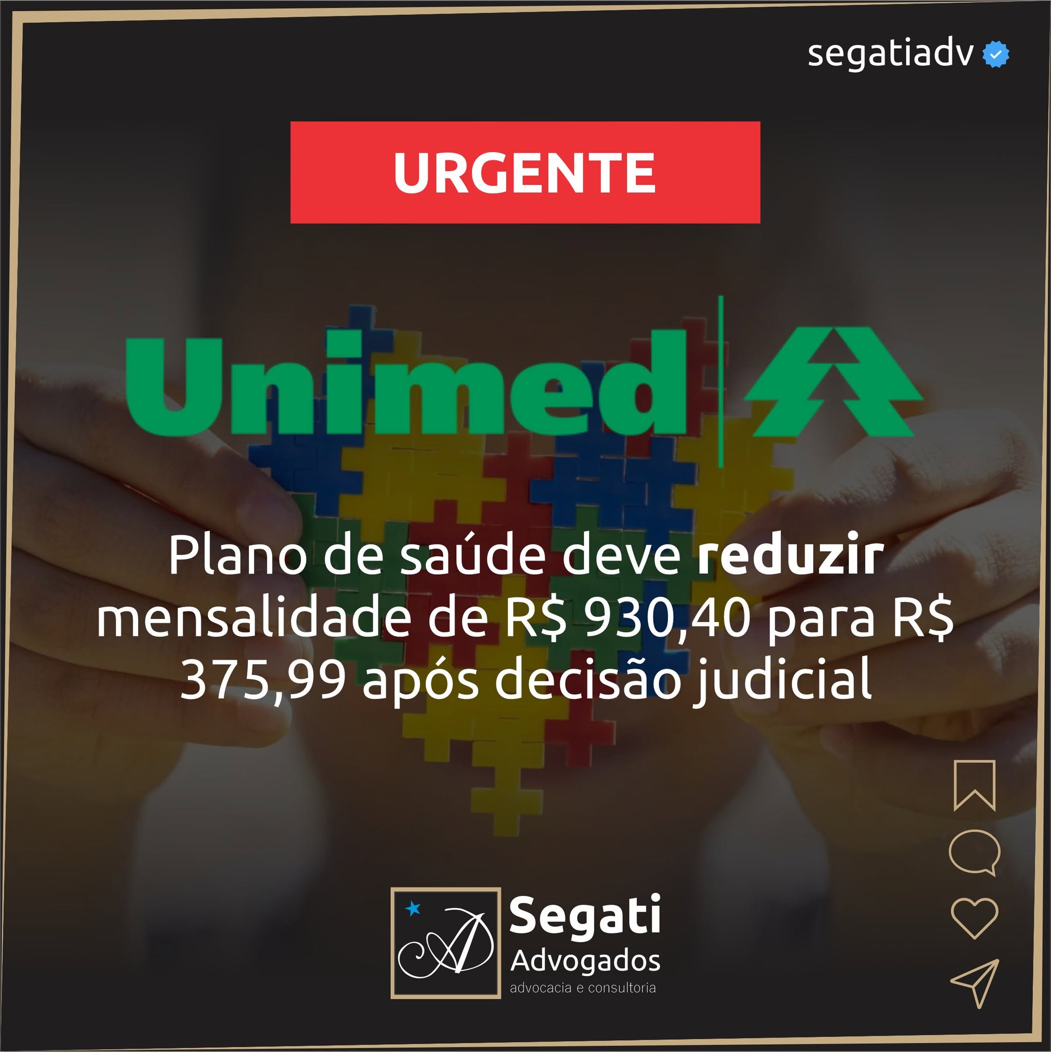 Plano de saúde deve reduzir mensalidade de R$ 930,40 para R$ 375,99 após decisão judicial