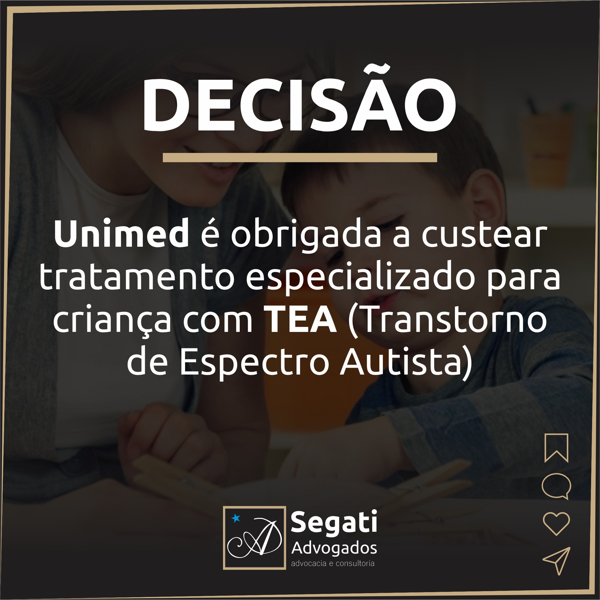 Unimed é obrigada a custear tratamento especializado para criança com TEA (Transtorno de Espectro Autista)